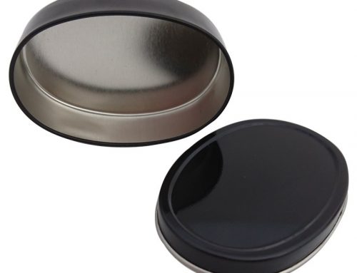 Co4B Mini Oval Canister 84x57x25mm (Black)