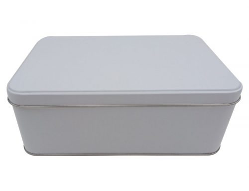 CR28-W Rectangular Tin Box 214x141x75mm (White)