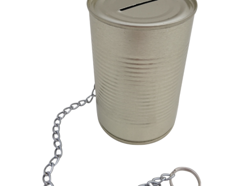 Standard Money Tin with Security Chain